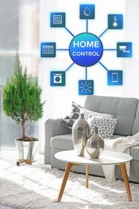 Smart home control concept.